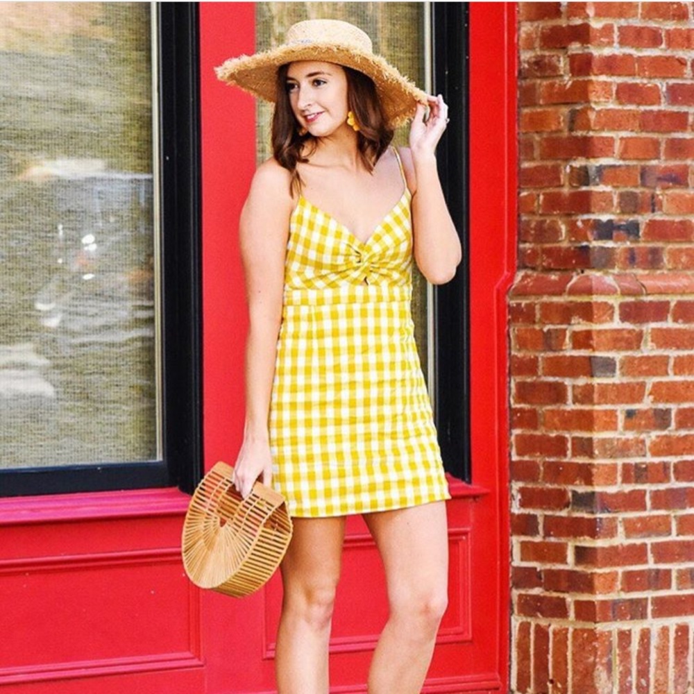 Yellow Gingham Dress